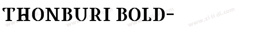 THONBURI BOLD字体转换